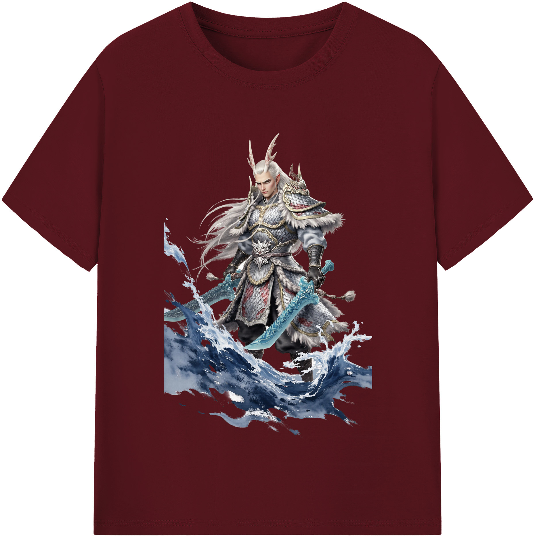 （画像用） Ne Zha 2 ナタ 魔童の大暴れ 綿100％半袖Tシャツ（フロントプリント）